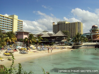 Beachfront at a Jamaican all inclusive resort