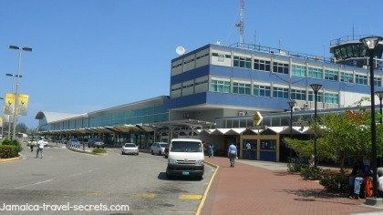 Terminal building at a Jamaican international airport